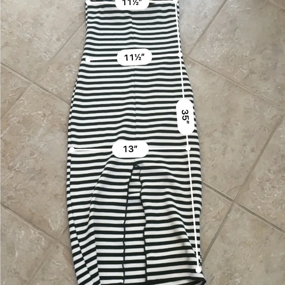 Chic Black and White Striped Dress - Picture 10 of 10